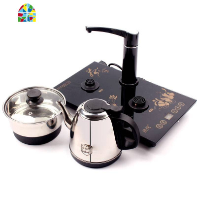 37x23全自动上水壶电热烧水壶家用茶台抽水茶桌嵌入式电热炉 FENGHOU 全自动黑色37*23cm(玻璃壶锅)