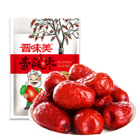 晋味美红枣500g非新疆特产太谷壶瓶枣大红枣子可枣夹核桃仁