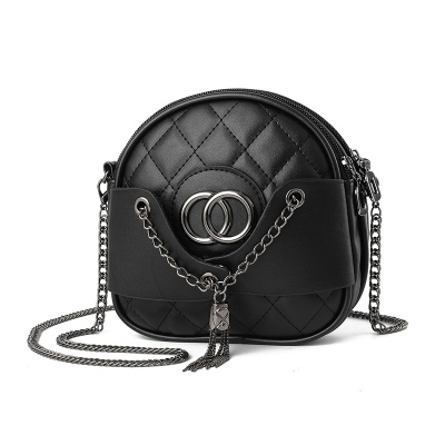 斯妮拉 青年韩版时尚小包包女2023新款潮女包韩版清新菱格链条小香风时尚单肩斜挎小包一件