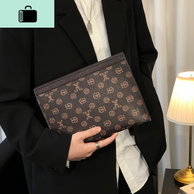 经典商务休闲男士手包 新款男女信封包 潮流手抓包iPad包文件包潮NEW LAKE男士手拿包