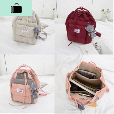 初中生书包女学生韩版校园原宿高中大容量ins网红可爱森系双肩包NEW LAKE