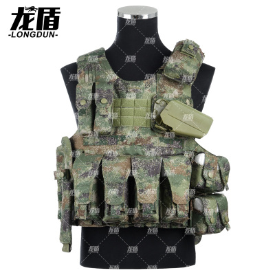 龙盾战斗携行具战术背心快拆全套作战装具防红外防弹衣13件军迷装备丛林荒漠水墨