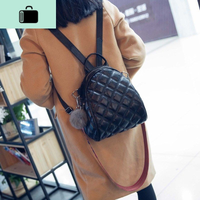 双肩包女2019新款韩版百搭时尚小背包贝壳包学生书包旅行包妈咪包NEW LAKE