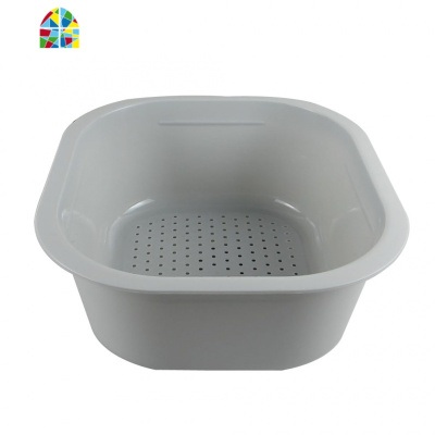 天力厨房水滴水篮 洗菜盆滤水架 塑料沥水 收纳架 置物架QD011 FENGHOU 蓝色洗菜篮洗菜篮