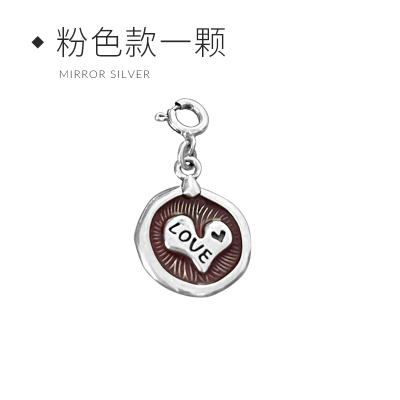 925纯银仅吊坠复古滴油爱心坠子小众设计朋克男女个性朋克BCZ65送女朋友老婆情人节七夕生日礼物