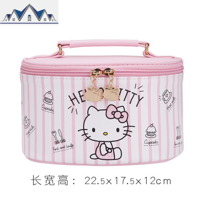 ins风化妆包可爱日系防水便携女学生韩版可爱大容量收纳包 三维工匠