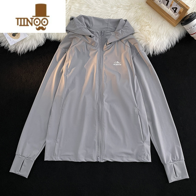 YANXU冰丝凉感防晒衣服外套男女2023新款宽松连帽上衣夏季轻薄情侣夹克