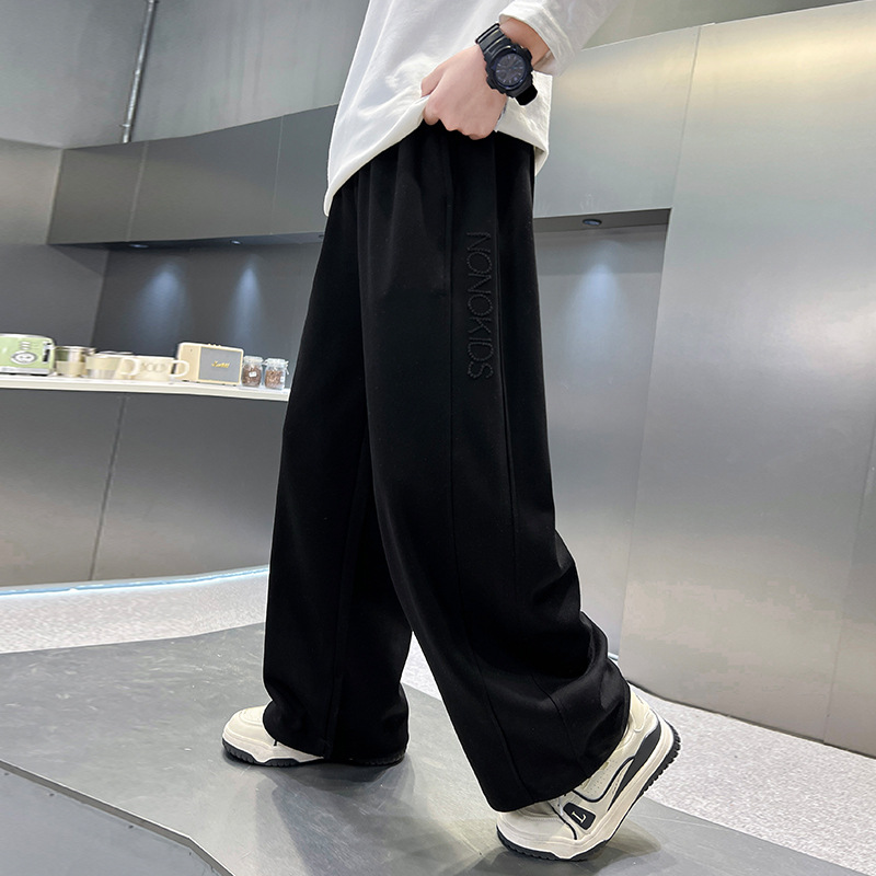 男童裤子春秋款新款痞帅气男孩秋季卫裤儿童秋装宽松运动裤潮