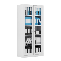 慧采云 办公家具优质钢制常规通玻办公柜铁皮柜文件柜柜子档案资料柜850*390*1800mm