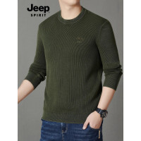 JEEP SPIRIT 毛衣男2025秋冬新款舒适保暖锁温休闲圆领打底衫