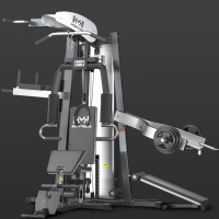 亿迈 三人站位综合训练架健身房专用器械多功能力量训练器 EM991单机