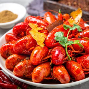 海天下蒜蓉小龙虾750g(4-6)*2盒肉质鲜美麻辣诱惑美味即食享不停