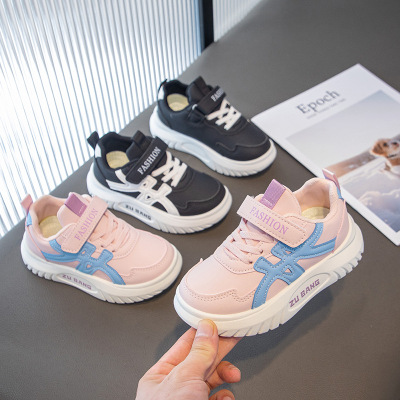 秋季新款童鞋轻便舒适运动男童跑步鞋韩版时尚潮款女童老爹鞋