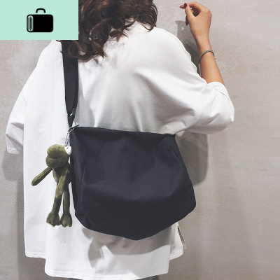 日系包包女2020新款大容量帆布单肩包简约学生休闲百搭斜挎包insNEW LAKE女士单肩包