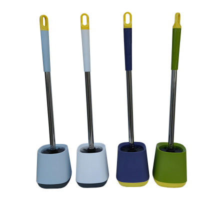 炯毅 马桶刷套装厕所清洁刷子卫生间洁厕刷不锈钢手柄马桶刷 洁厕刷 方头带座 套