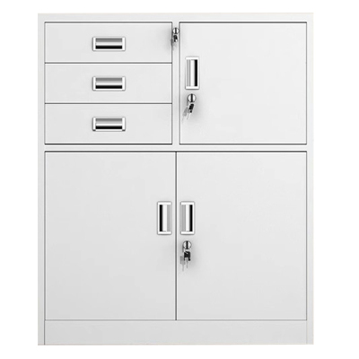 景福达钢制铁皮柜偏三斗矮850*390*1020mm台