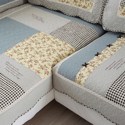 美帮汇四季田园沙发垫布艺全棉防滑四季通用组合沙发巾沙发罩套全盖坐垫