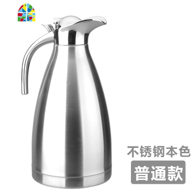 家用保冷水壶不锈钢耐热高温凉白开水杯扎壶防爆大容量水瓶 FENGHOU 酒红色凉水壶