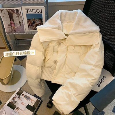 年新款棉服女冬季短款宽松韩版设计感棉衣小个子棉袄加厚外套