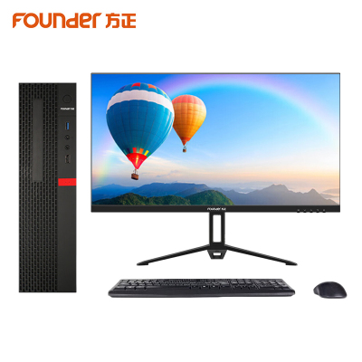 方正(Founder)国产台式机电脑10升(PHI1BB0A )I5-12400/16G/512G固态/27英寸
