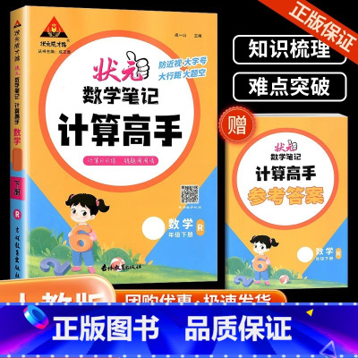 计算高手[人教版] 五年级下 [正版]2024状元数学笔记计算高手一年级二年级下三四五六年级下册小学人教版北师大苏教同步