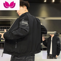 七斓2023新款棒球领工装夹克男士潮牌宽松防风休闲大码户外外套