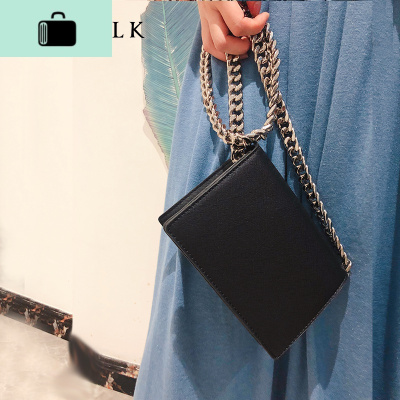 包包女包新款2020简约ins百搭粗链条小方包单肩包斜挎包迷你小包NEW LAKE女斜挎包