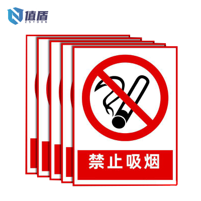 值盾 ZSYDON 禁止吸烟标识牌警示牌 30*20cm 块
