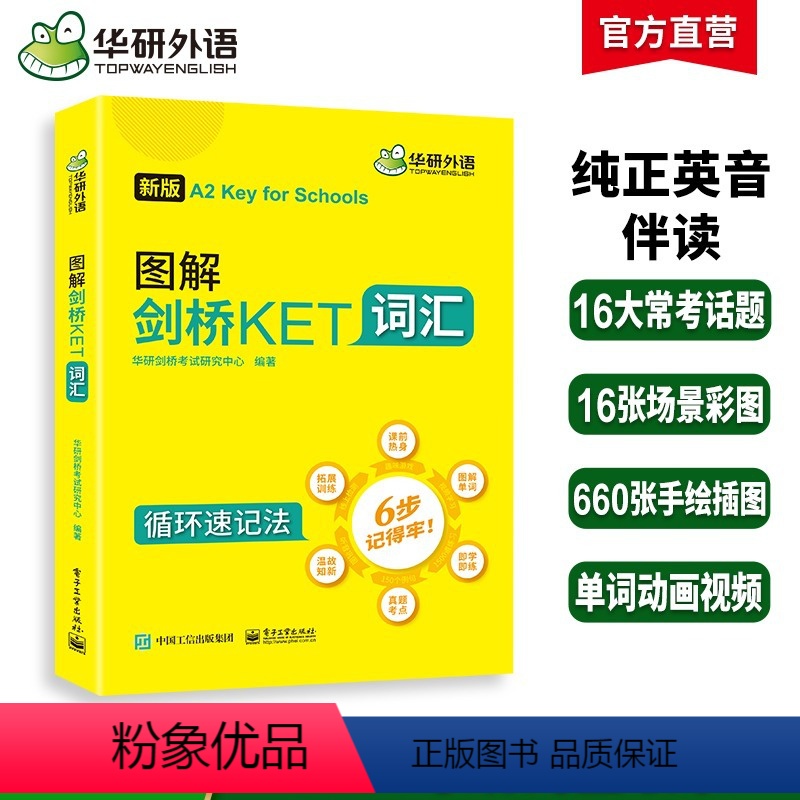 [正版]2024春图解剑桥KET词汇 A2级别 趣味图解循环记忆2000考纲词汇 PET/小升初/小学英语四五六456