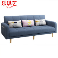 乐琪艺 沙发床 蓝色(棉麻)张