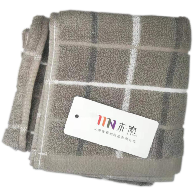 纯棉擦车毛巾(加厚)灰格 35*70 条