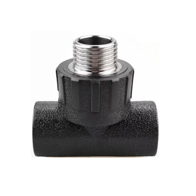 伟鹏双兴 PE外丝三通 PE63螺纹2寸 个