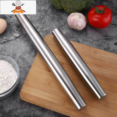 304不锈钢家用擀面杖大号饺子皮烘焙工具擀面棍棒赶面杆案板套装 敬平 (22+32)厘米套装