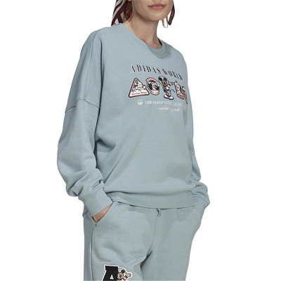 adidas/阿迪达斯三叶草卫衣迪士尼联名针织女装套头衫HL9057 D