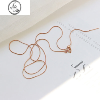 JiMi针式项链蛇骨链无吊坠裸链光链子不褪色素链小众锁骨链女