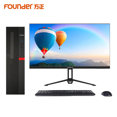 方正(Founder)国产台式机电脑10升(PHZ0061A)兆芯KX-U6780A八核/8G/256G固态/27英寸显示器