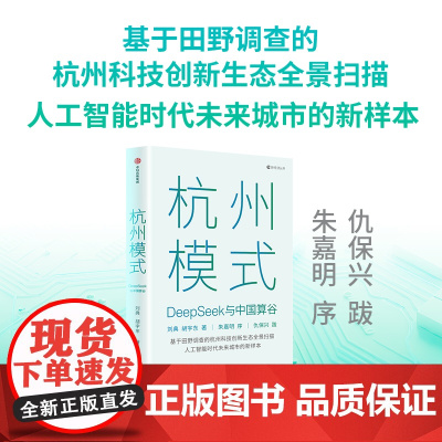 杭州模式 deepseek与中国算谷 刘典 胡宇东著 中信出版社图书 正版