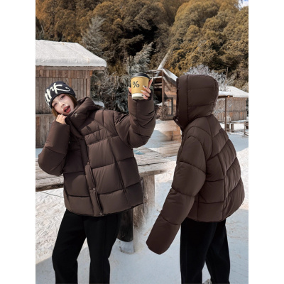 连帽棉服冬季新款韩版宽松女显瘦洋气小个子显高保暖短外套潮