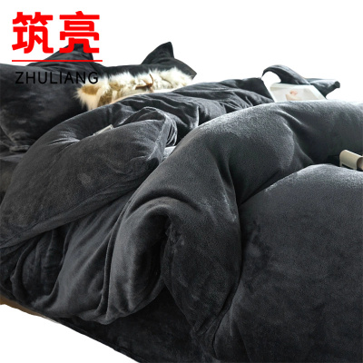 筑亮 牛奶绒三件套 A20 套