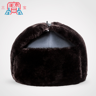 三宝 布面剪绒防寒帽 LS-FH02 58#
