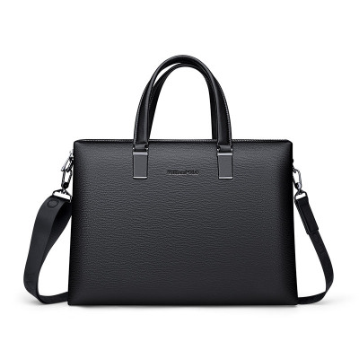 斯妮拉英皇保罗欧美时尚真皮公文包商务简约男士包包2023新款斜挎单肩手提包大包