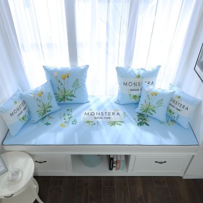 家柏饰(CORATED)北欧高密度乳胶飘窗垫窗台垫定做榻榻米阳台海绵垫沙发毯坐垫 草木集 可选乳胶材质,报价联系客服