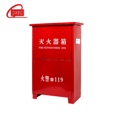 DXBG灭火箱子4kg不锈钢灭火箱套装消防器材箱能装2个3kg干粉灭火器(空箱)