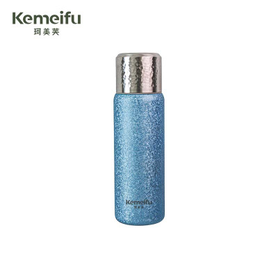 珂美芙 纯钛内胆茶水分离保温水杯 蓝色430ml 个