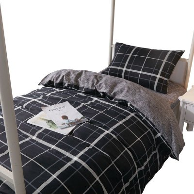 美帮汇上下床床单被套三件套男寝室单人 女生大学铺盖套北欧四件套