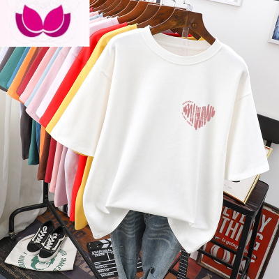 七斓大码胖mm短袖t恤女夏装2023新款ins潮宽松炸街上衣服