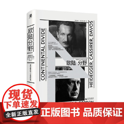 欧陆分野 海德格尔与卡西尔在达沃斯 彼得·⼽登 著 哲学