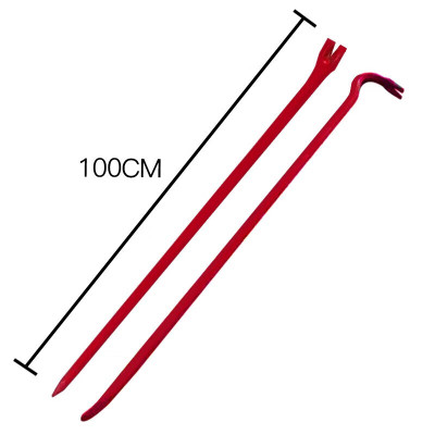 者也 消防器材工具 消防锹桶消防斧消防火钩打火鞭消火栓扳手微型消防 消防撬棍[1米]弯头