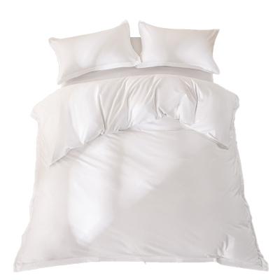 伊伊爱 云柔缎白色防螨三件套1.2米床