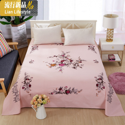 棉上海老式床单单件双人单人国民棉加厚老粗布棉怀旧床单 三维工匠